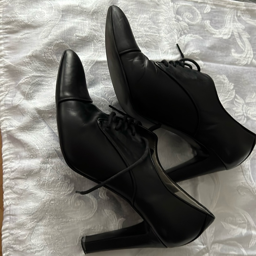 Mark Fisher 💰🔥REDUCED black leather lace-up heels